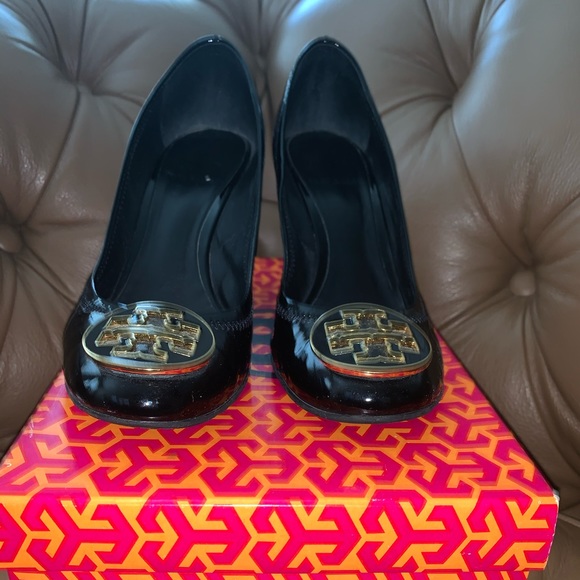 Tory Burch Sally Patent Leather Wedge - Picture 3 of 4